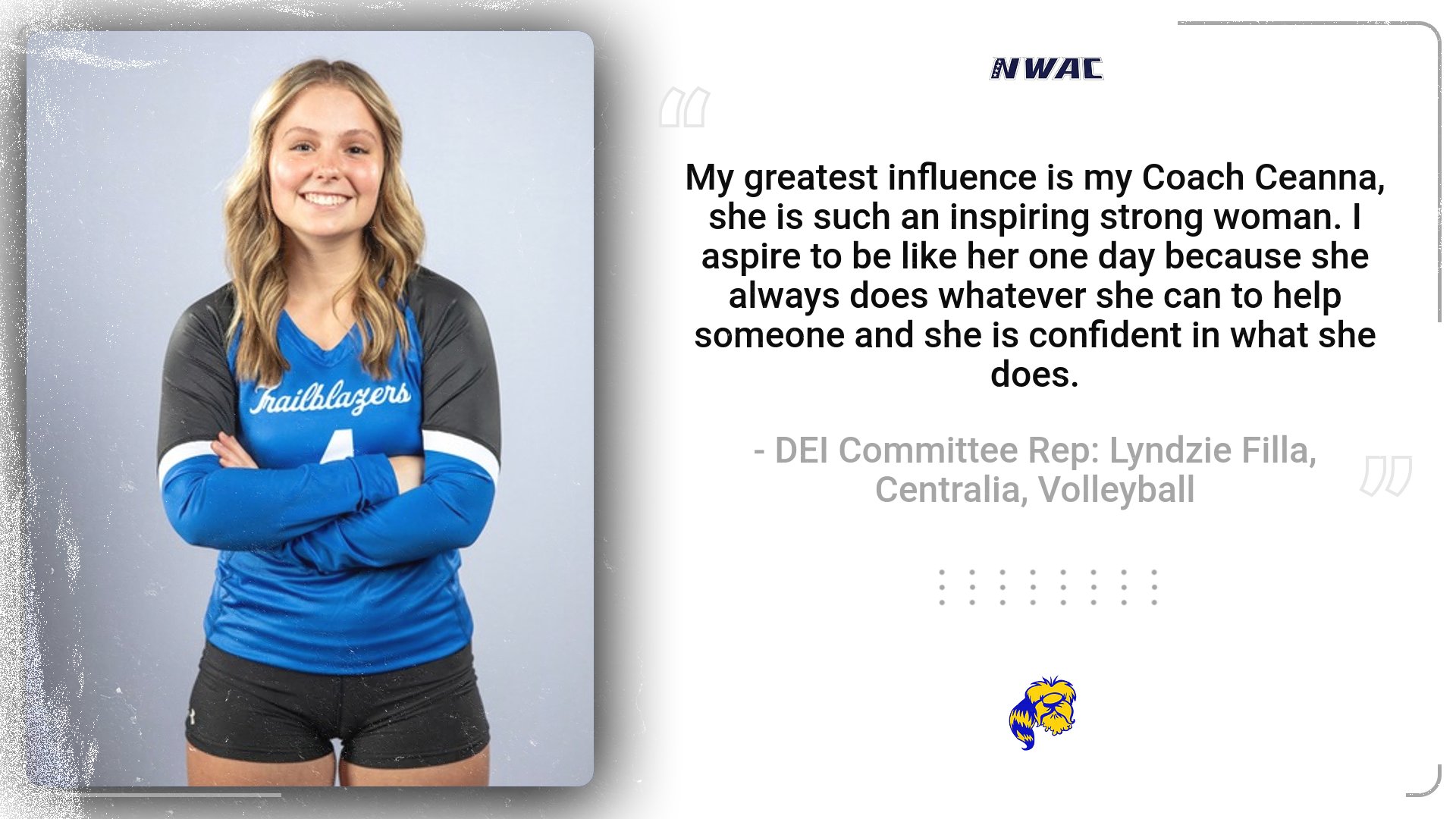 Lyndzie Filla, Centralia College volleyball player spotlight