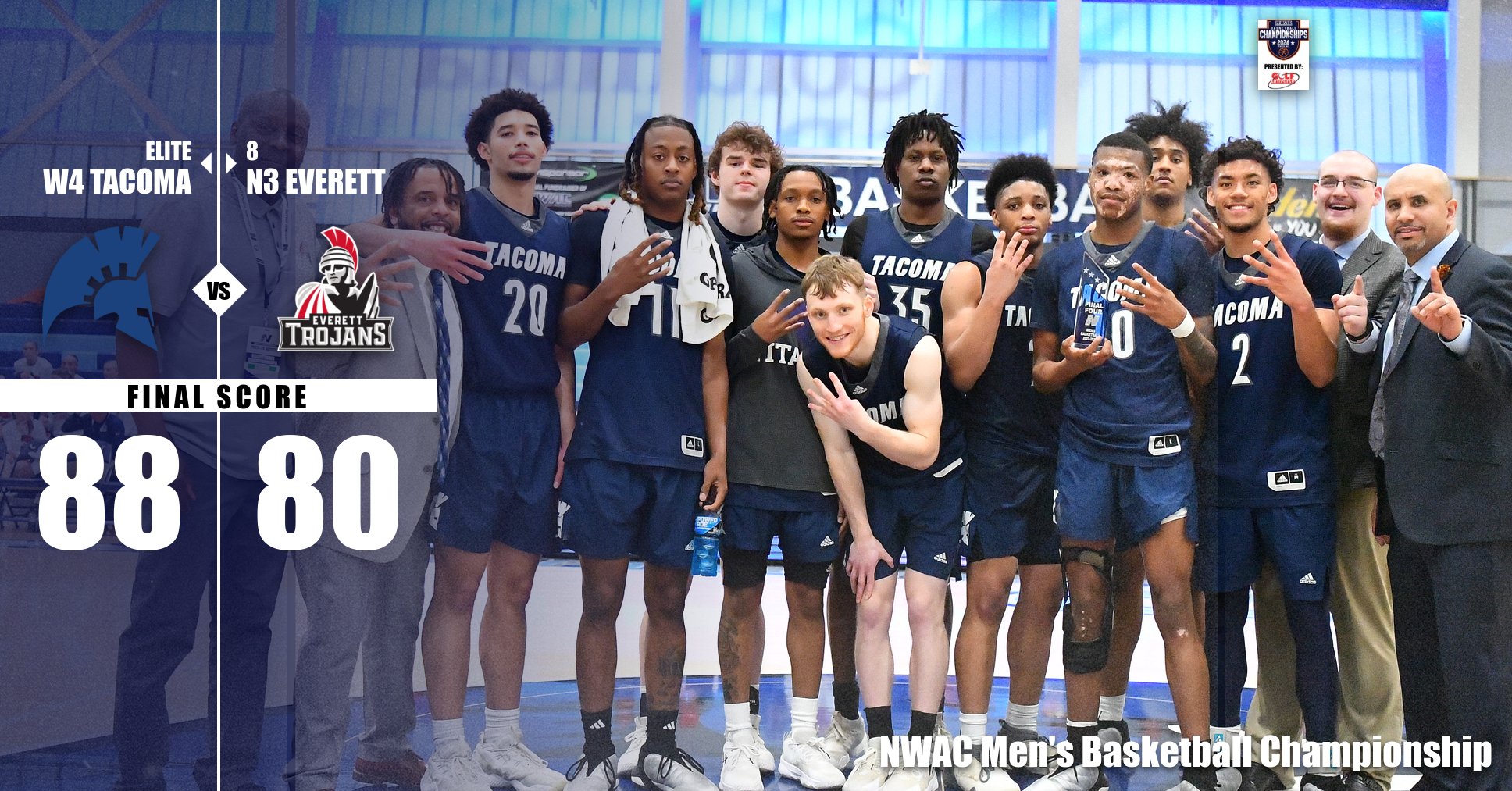 Tacoma Continues Dark Horse Run into Final 4 with 88-80 Win over Everett