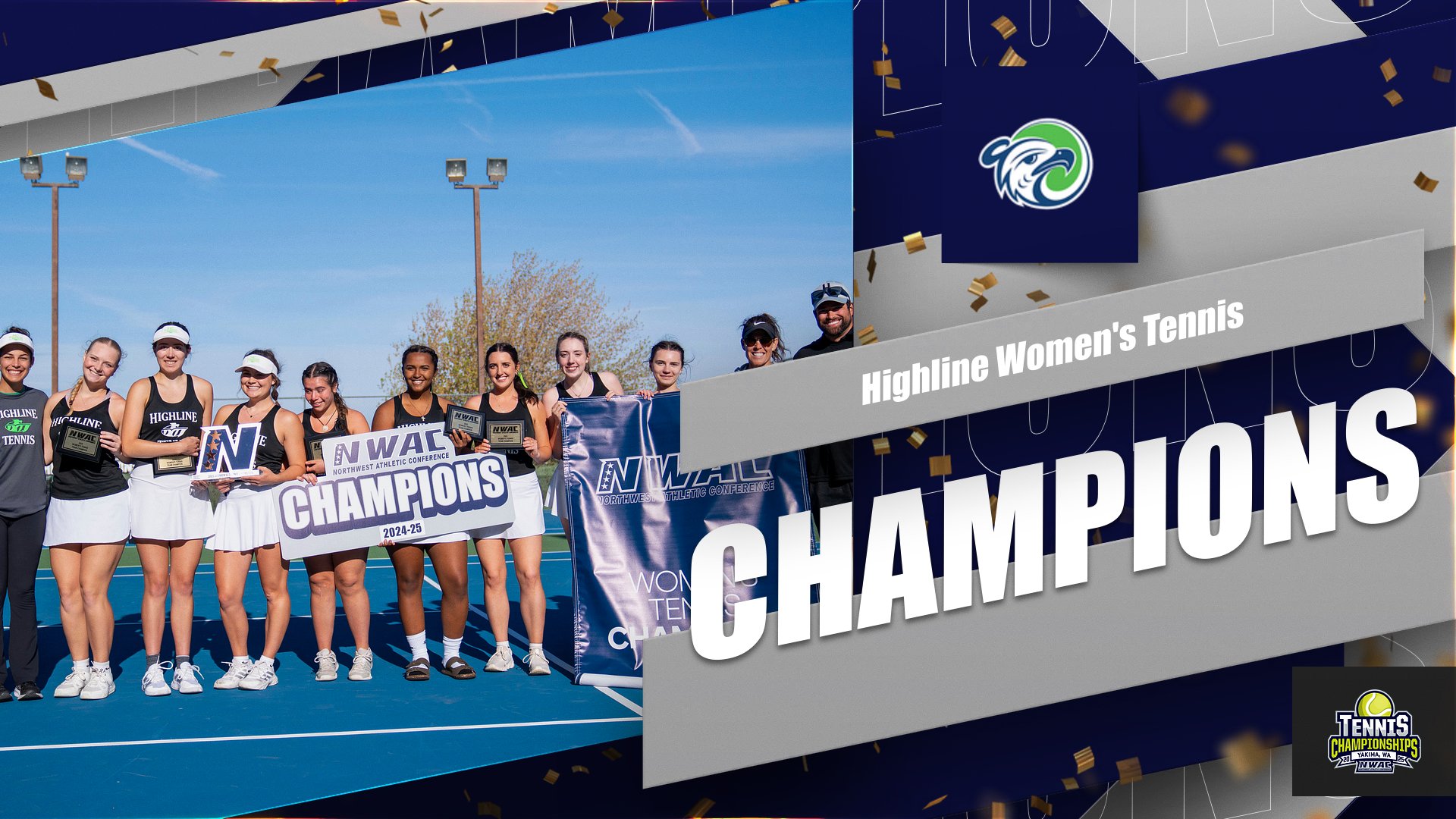 Highline Defeats Treasure Valley 5-4 to Clinch 2nd NWAC Women's Tennis Title